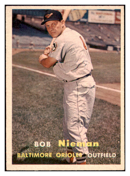 1957 Topps Baseball #014 Bob Nieman Orioles EX-MT 516141