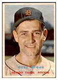 1957 Topps Baseball #405 Duke Maas Tigers EX-MT 516145