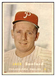 1957 Topps Baseball #387 Jack Sanford Phillies EX-MT 516147