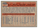 1957 Topps Baseball #387 Jack Sanford Phillies EX-MT 516147