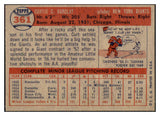 1957 Topps Baseball #361 Curt Barclay Giants EX-MT 516148