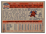 1957 Topps Baseball #220 Jackie Jensen Red Sox EX-MT 516154