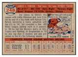 1957 Topps Baseball #248 Jim Finigan Tigers EX-MT 516160