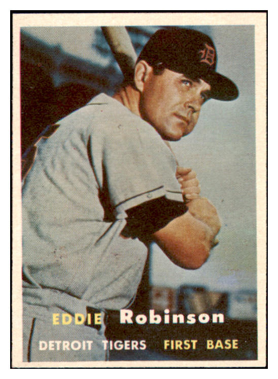 1957 Topps Baseball #238 Eddie Robinson Tigers EX-MT 516163