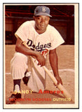 1957 Topps Baseball #201 Sandy Amoros Dodgers EX-MT 516172