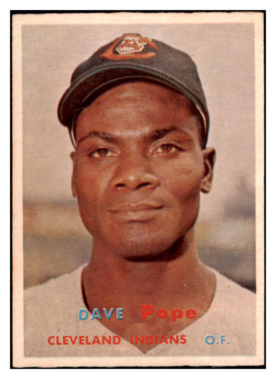 1957 Topps Baseball #249 Dave Pope Indians EX-MT 516181