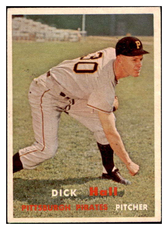 1957 Topps Baseball #308 Dick Hall Pirates EX-MT 516182