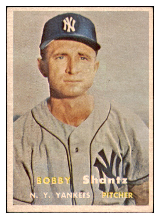 1957 Topps Baseball #272 Bobby Shantz Yankees EX-MT 516183