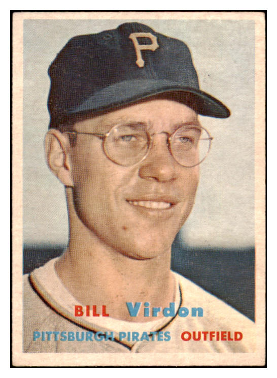 1957 Topps Baseball #110 Bill Virdon Pirates EX-MT 516193