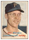 1957 Topps Baseball #110 Bill Virdon Pirates EX-MT 516193