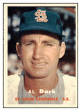 1957 Topps Baseball #098 Al Dark Cardinals EX-MT 516195