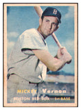 1957 Topps Baseball #092 Mickey Vernon Red Sox EX-MT 516196