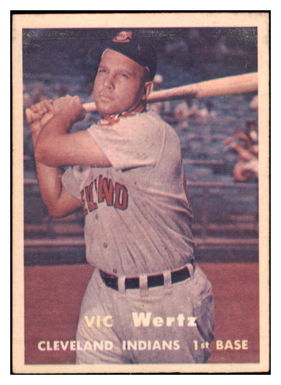 1957 Topps Baseball #078 Vic Wertz Indians EX-MT 516197