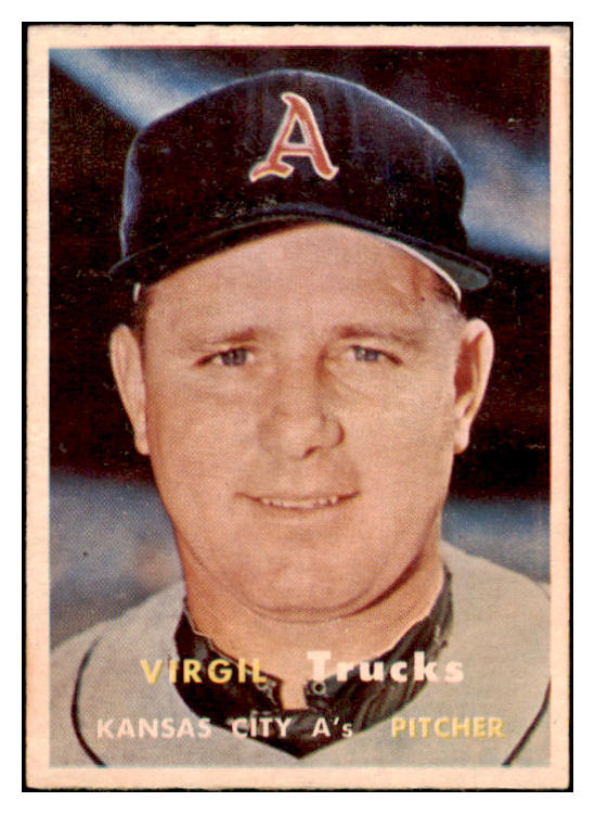 1957 Topps Baseball #187 Virgil Trucks A's EX-MT 516203