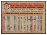 1957 Topps Baseball #187 Virgil Trucks A's EX-MT 516203