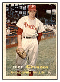 1957 Topps Baseball #158 Curt Simmons Phillies EX-MT 516212