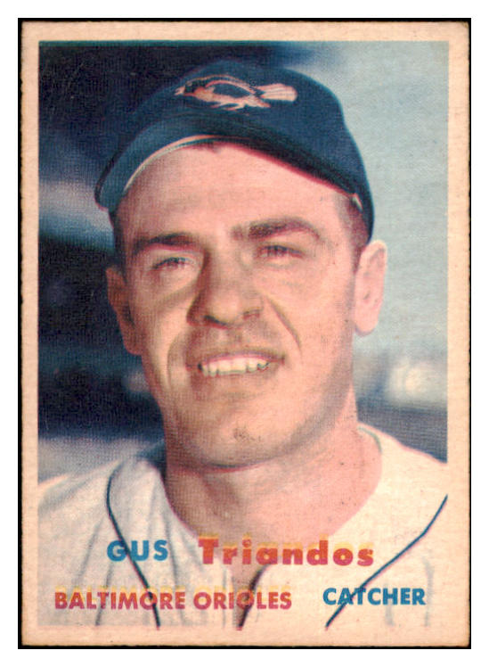 1957 Topps Baseball #156 Gus Triandos Orioles EX-MT 516213