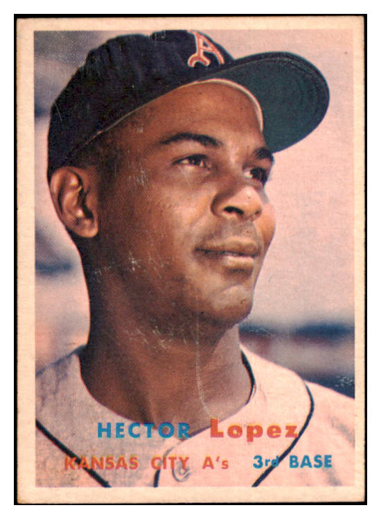 1957 Topps Baseball #006 Hector Lopez A's EX-MT 516214