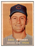 1957 Topps Baseball #351 Dave Hillman Cubs EX-MT 516219