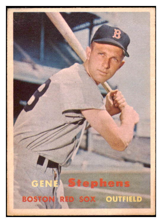 1957 Topps Baseball #217 Gene Stephens Red Sox EX-MT 516229