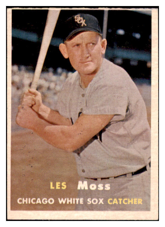 1957 Topps Baseball #213 Les Moss White Sox EX-MT 516230