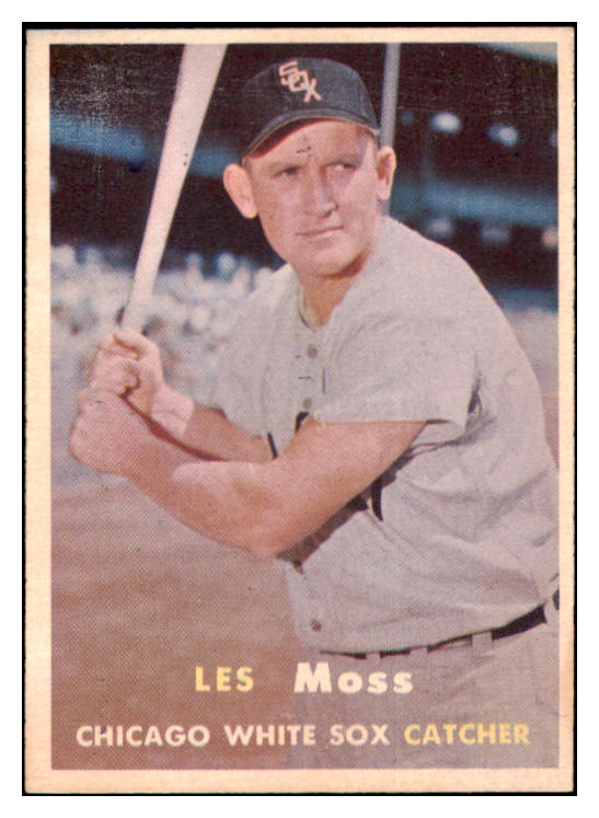 1957 Topps Baseball #213 Les Moss White Sox EX-MT 516231