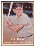 1957 Topps Baseball #213 Les Moss White Sox EX-MT 516231