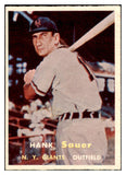 1957 Topps Baseball #197 Hank Sauer Giants EX-MT 516233