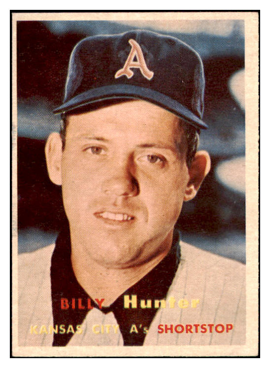 1957 Topps Baseball #207 Billy Hunter A's EX-MT 516234