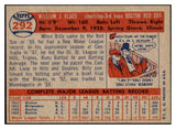 1957 Topps Baseball #292 Billy Klaus Red Sox EX-MT 516237