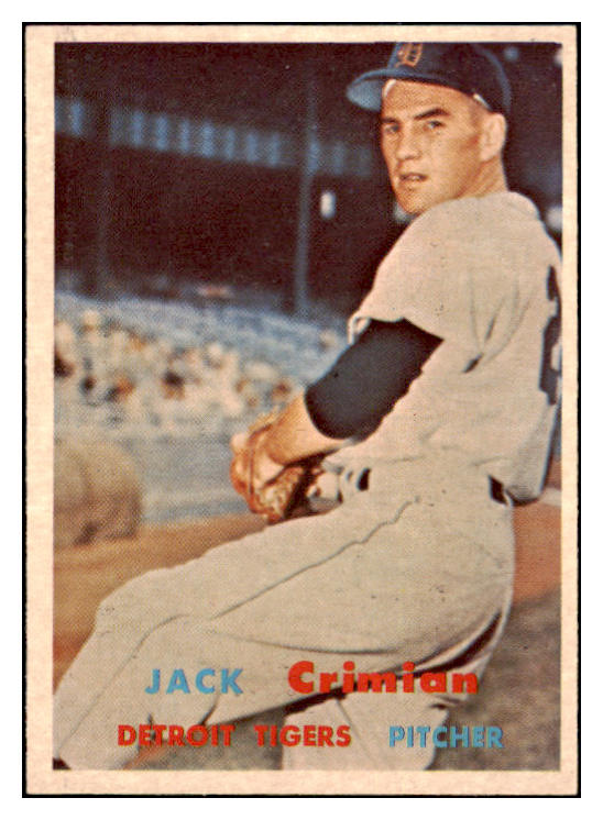 1957 Topps Baseball #297 Jack Crimian Tigers EX-MT 516240