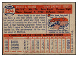 1957 Topps Baseball #294 Rocky Bridges Reds EX-MT 516242