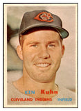 1957 Topps Baseball #266 Ken Kuhn Indians EX-MT 516245