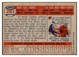 1957 Topps Baseball #281 Gail Harris Giants EX-MT 516250