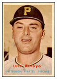 1957 Topps Baseball #394 Luis Arroyo Pirates EX-MT 516252