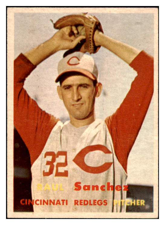 1957 Topps Baseball #393 Raul Sanchez Reds EX-MT 516253