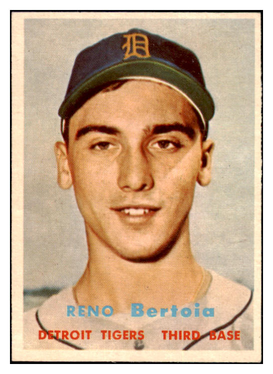 1957 Topps Baseball #390 Reno Bertoia Tigers EX-MT 516255