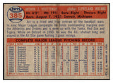 1957 Topps Baseball #385 Art Houtteman Indians EX-MT 516256