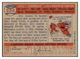 1957 Topps Baseball #334 Jerry Schoonmaker Senators EX-MT 516274