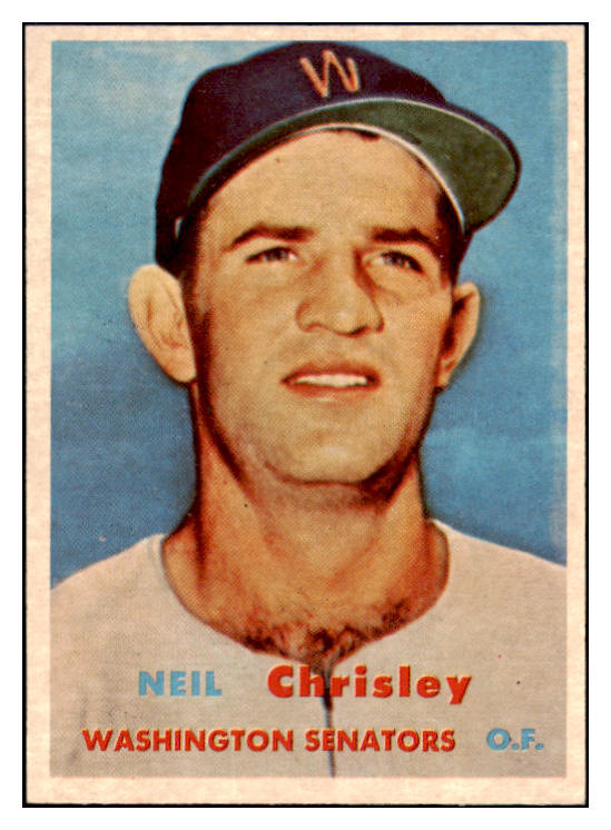 1957 Topps Baseball #320 Neil Chrisley Senators EX-MT 516278