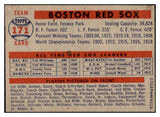 1957 Topps Baseball #171 Boston Red Sox Team EX-MT 516288