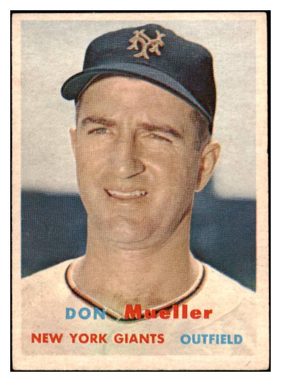 1957 Topps Baseball #148 Don Mueller Giants EX-MT 516293