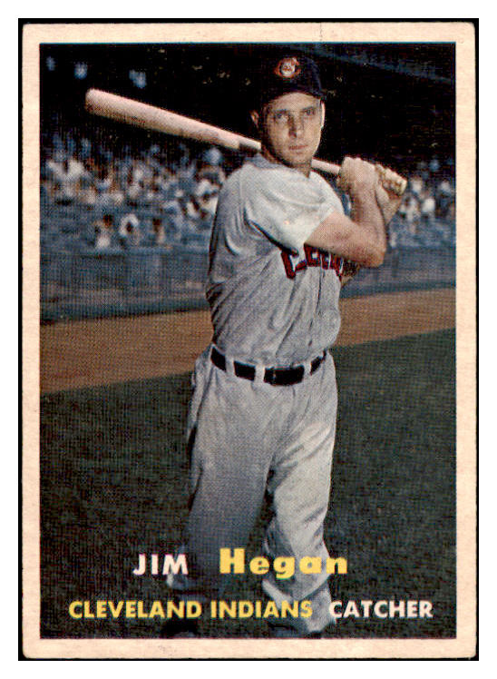 1957 Topps Baseball #136 Jim Hegan Indians EX-MT 516295