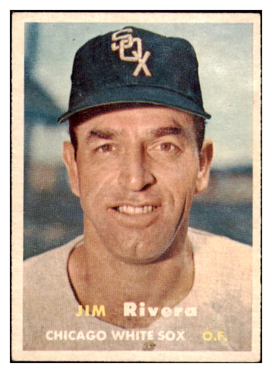 1957 Topps Baseball #107 Jim Rivera White Sox EX-MT 516298