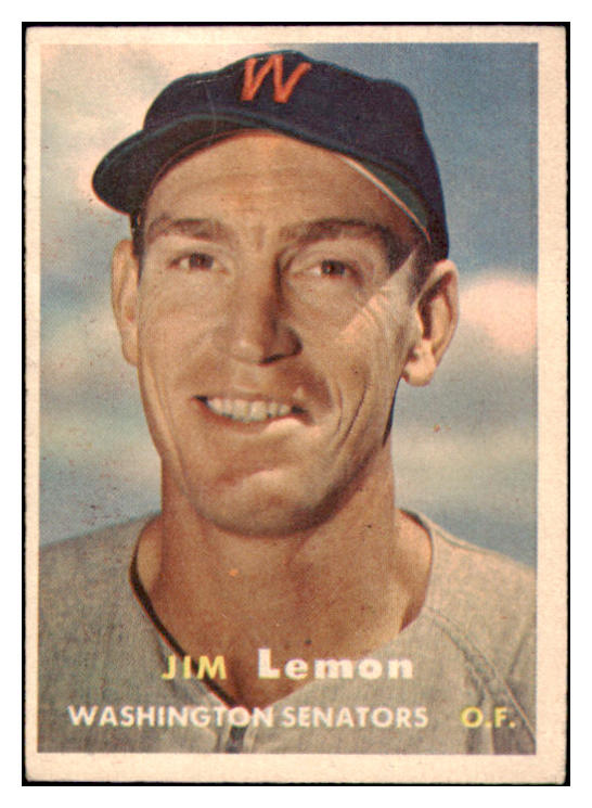 1957 Topps Baseball #057 Jim Lemon Senators EX-MT 516301