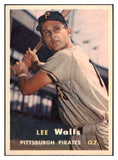 1957 Topps Baseball #052 Lee Walls Pirates EX-MT 516302