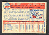 1957 Topps Baseball #309 Jim Busby Indians EX-MT 516312