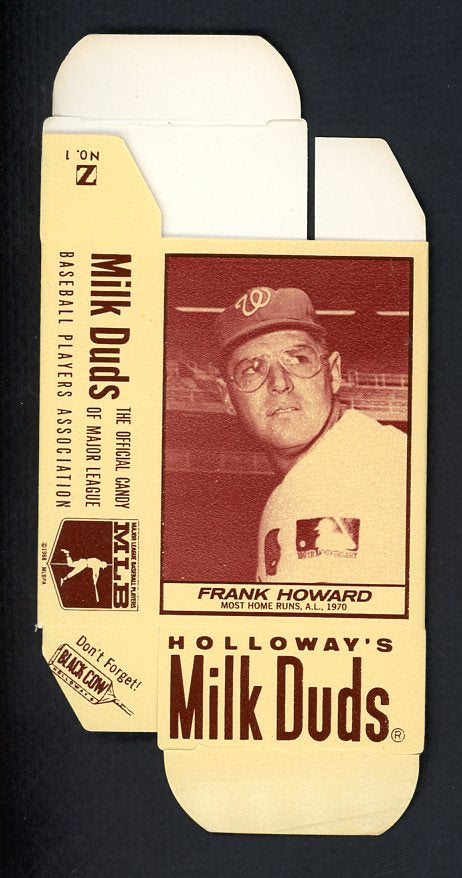 1971 Milk Duds #001 Frank Howard Senators EX Full Box 516320