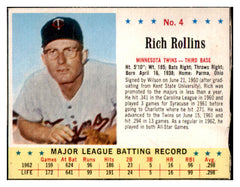 1963 Jello #004 Rich Rollins Twins VG 516339