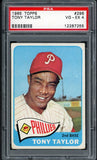 1965 Topps Baseball #296 Tony Taylor Phillies PSA 4 VG-EX 516390